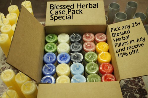 Blessed Herbal Candles on Sale all July! FRIDAY WILL BE THE LAST DAY!