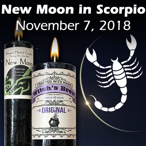 New moon in Scorpio Nov 7 2018